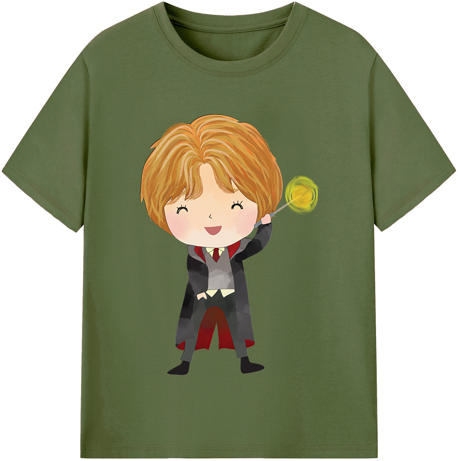 （画像用） Harry Potter ハリー・ポッターシリーズ 綿100％半袖Tシャツ（フロントプリント）
